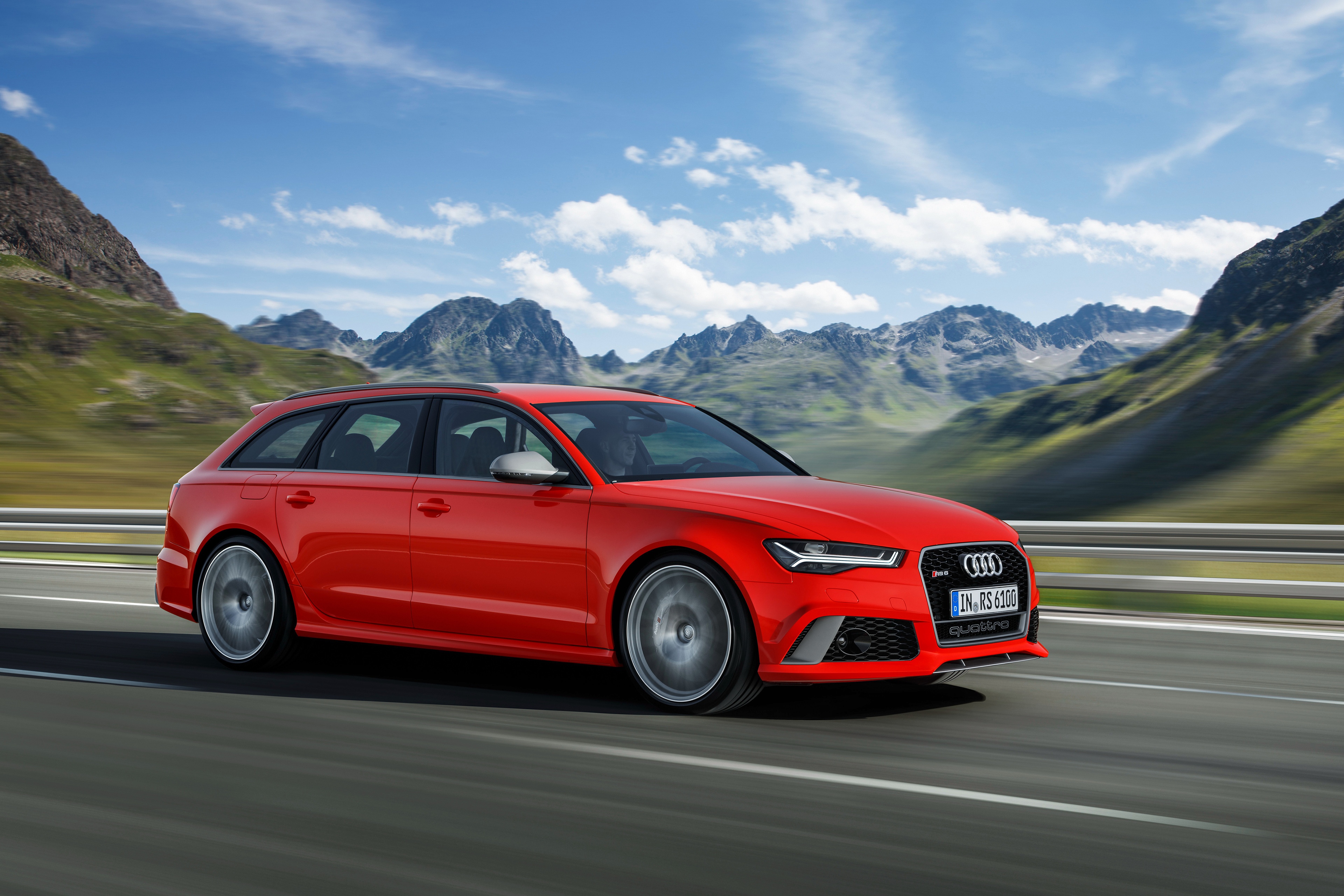 紅色奧迪rs6 avant,汽車-回車桌面