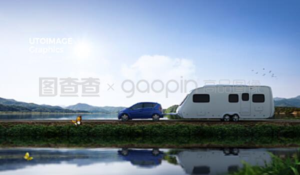 汽車露營概念